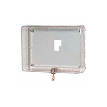Resideo Honeywell Large Universal Thermostat Guard W/ Clear Cover Base Opaque Wallplate TG512A1009